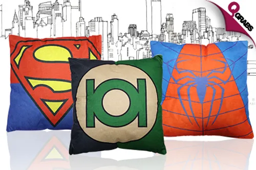 From QR25 Sleep with the Greats with Superhero Themed Pillows - Choose from Three Designs! (Up to QR282 Value)